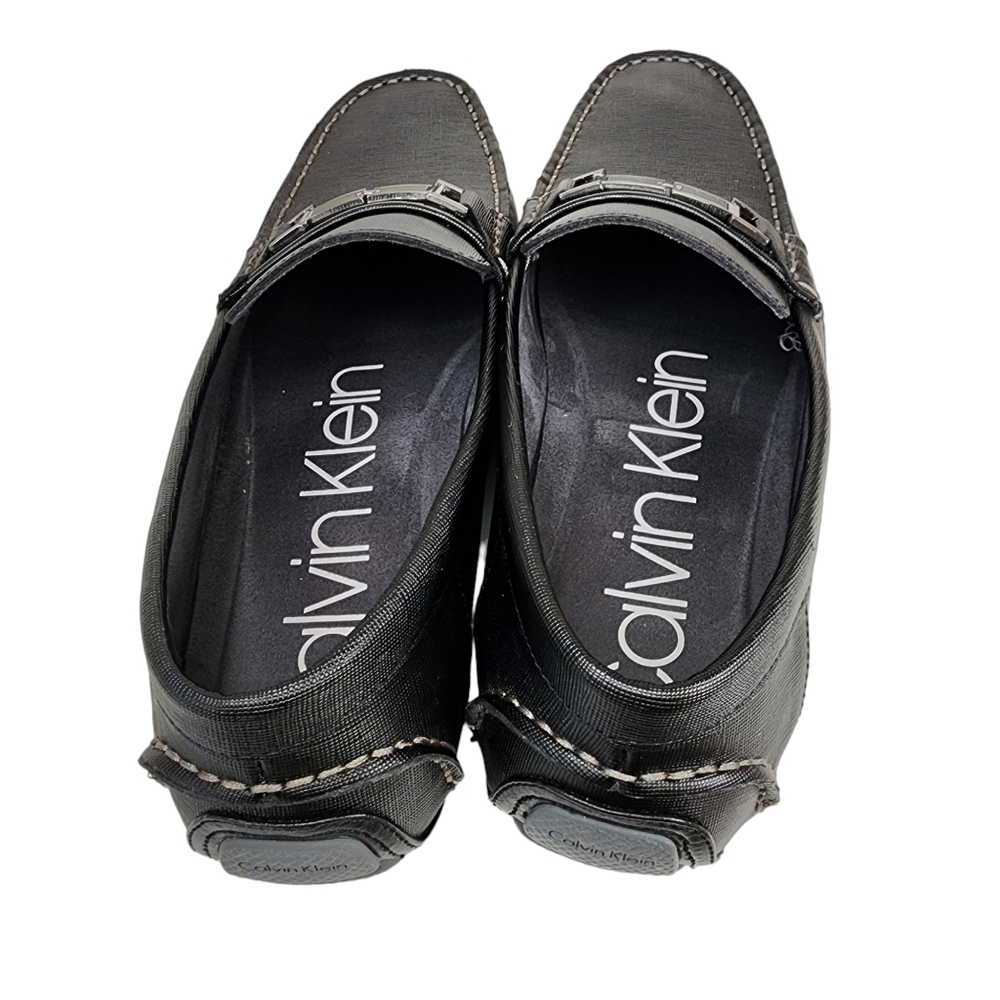Calvin Klein Men's Black Slip On Shoes Magnus Driver Loafer - Picture 12 of 16